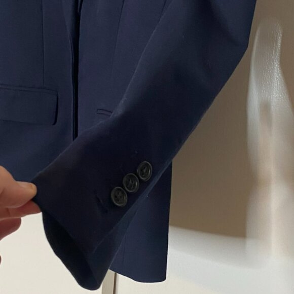 J Crew navy blazer jacket 2 button front NWT 4P lined stretch cotton - Picture 5 of 13